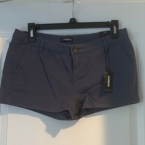 NWT Express Women's Slate Blue Cargo Shorts